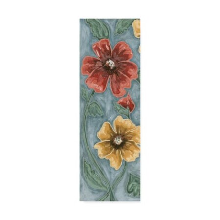 Trademark Fine Art Karen Deans 'Wild Poppies On Blue' Canvas Art, 6x19 WAG03040-C619GG